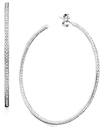 Eliot Danori Inside Out 2" Medium Hoop Earrings , Created for Macy's