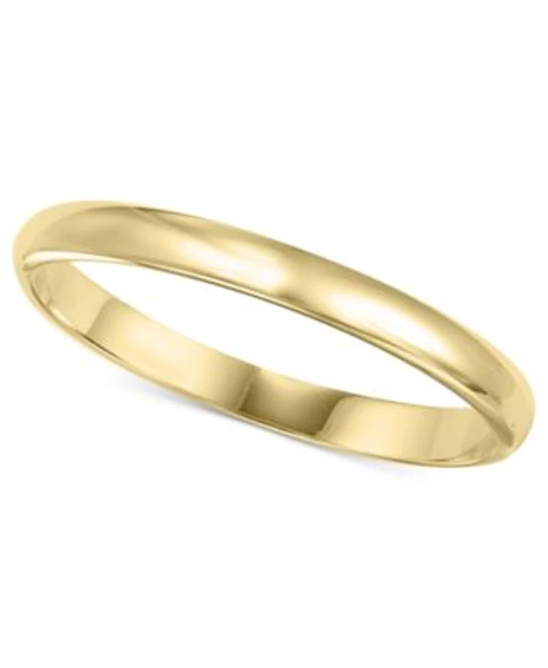14k Gold 2 6mm Wedding Band