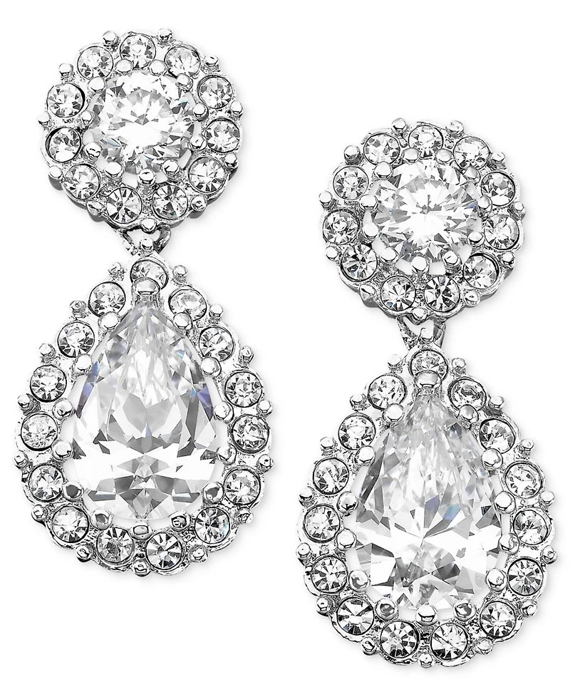 Eliot Danori Cubic Zirconia Pear Drop Earrings, Created for Macy's