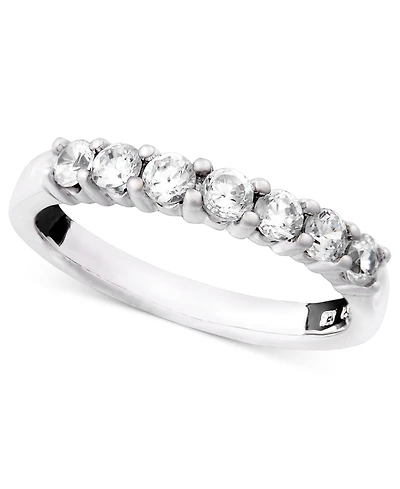 Seven Diamond Band Ring in 14k Yellow or White Gold (1/2 ct. t.w.)