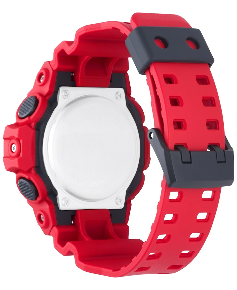 G-Shock Men's Analog-Digital Red Resin Strap Watch 53x58mm GA700-4A
