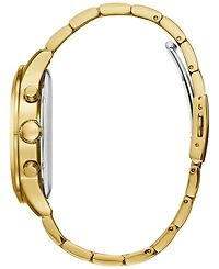 Guess Men's Chronograph Gold-Tone Stainless Steel Bracelet Watch 45mm
