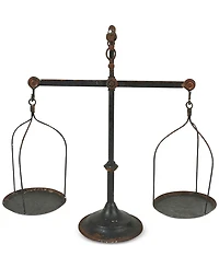 Decorative Iron Scale with Bird Accent