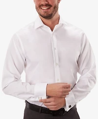 Calvin Klein Steel Men's Regular Fit Non-Iron Performance French Cuff Dress Shirt