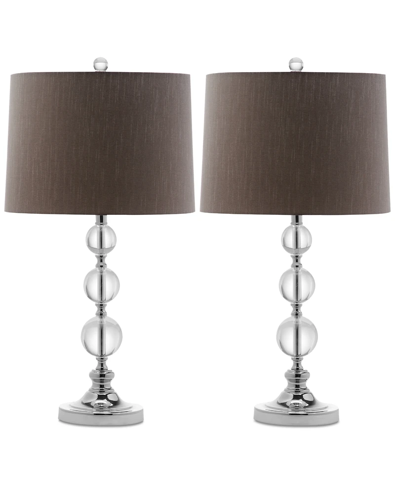Safavieh Set of 2 Keeva Crystal Ball Table Lamps