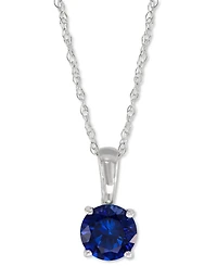 Birthstone Pendant 14k Gold or White