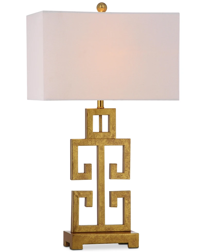 Safavieh Set of 2 Greek Key Gold-Tone Table Lamps