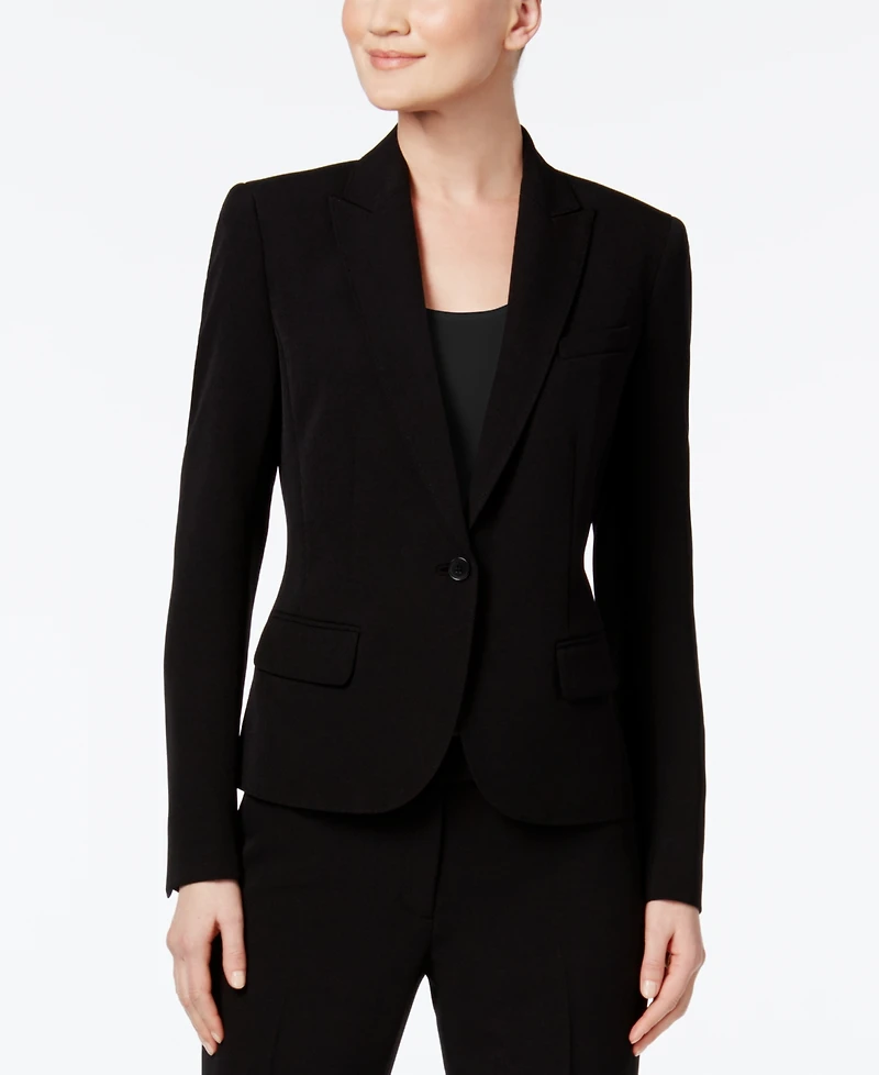 Anne Klein Petite Executive Collection Single-Button Pantsuit, Created for Macy's