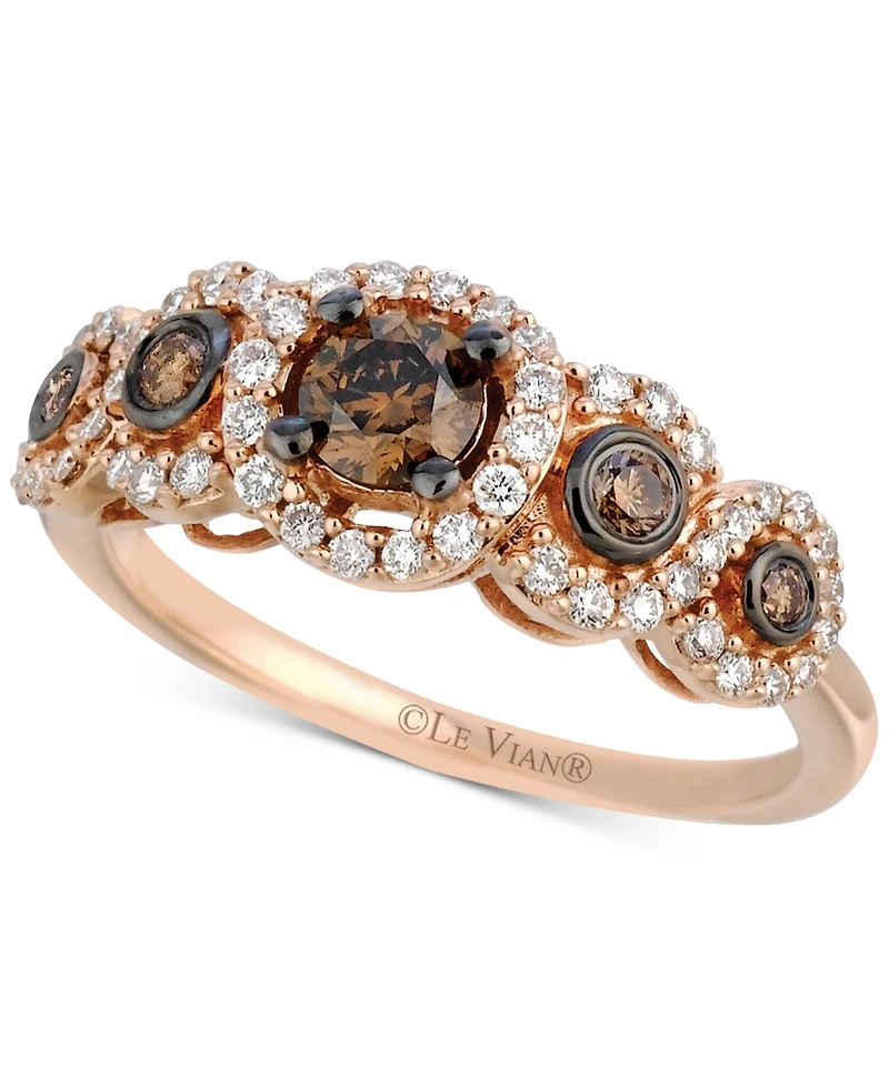 Le Vian Chocolatier Diamond Ring (3/4 ct. t.w.) in 14k Rose Gold