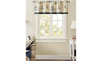Cotton Seashell Printed Valance For Bedroom and kitchen, 18 inch valances for windows for Living Room, Rod Pocket Top Fits Up To 1.25" Diamter Ro