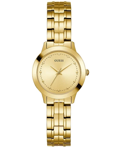 Guess Women's Gold-Tone Stainless Steel Bracelet Watch 30mm