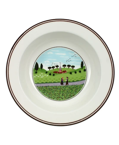 Villeroy & Boch Design Naif Rim Cereal Bowl, Friends Meeting