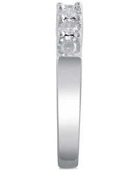 Diamond Band (1/4 ct. t.w.) in Sterling Silver or 14k Gold over Sterling Silver