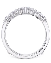 Diamond Tiara Solitaire Enhancer Ring Guard (1-3/8 ct. t.w.) in 14k White Gold