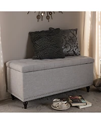 Kaylee Button-Tufted Storage Ottoman Bench