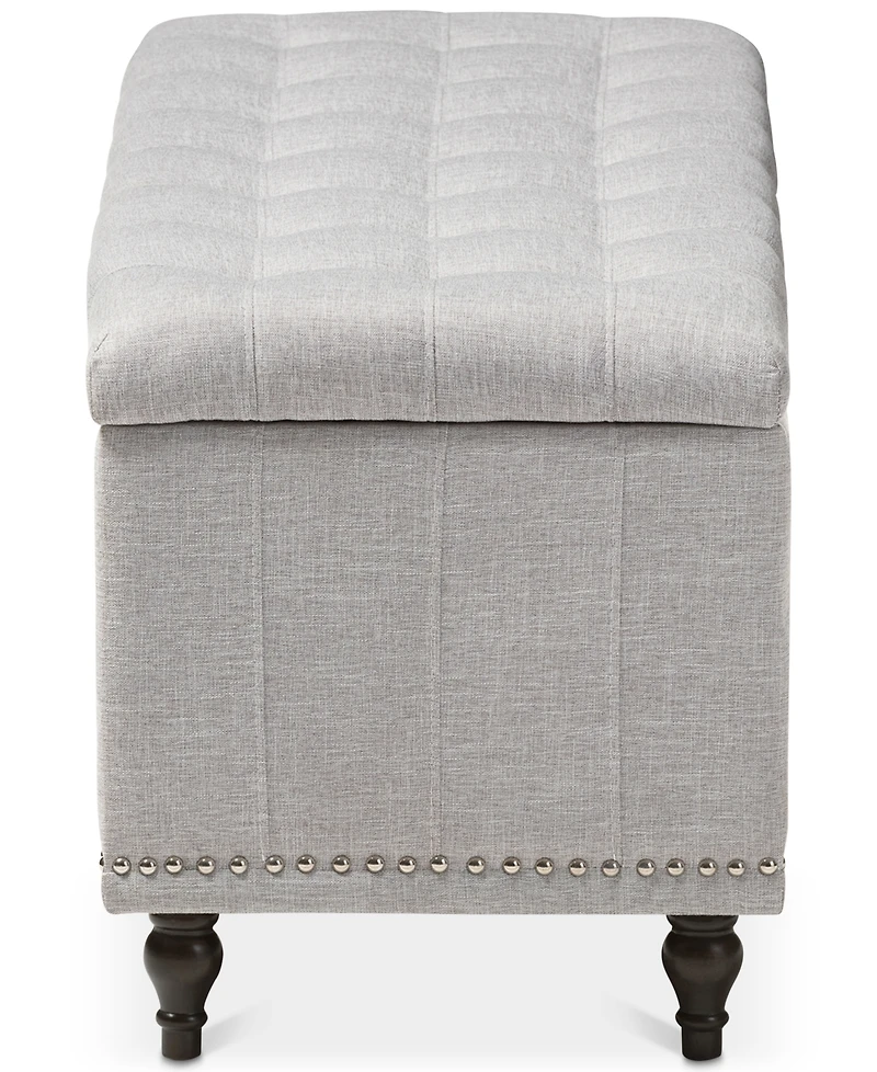 Kaylee Button-Tufted Storage Ottoman Bench