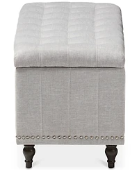 Kaylee Button-Tufted Storage Ottoman Bench
