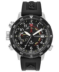 Citizen Eco-Drive Men's Promaster Altichron Black Rubber Strap Watch 46mm