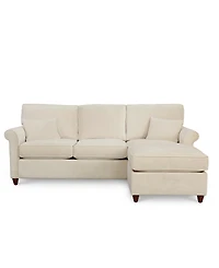 Lidia 82" Fabric 2-Pc. Reversible Chaise Sectional Sofa with Storage Ottoman, Created for Macy's