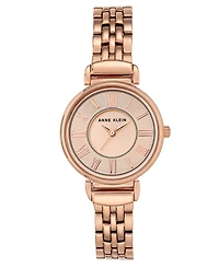 Anne Klein Women's Rose Gold-Tone Bracelet Watch 30mm