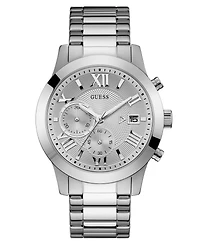 Guess Men's Chronograph Stainless Steel Bracelet Watch 45mm