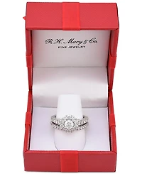 Certified Diamond Bridal Set (2 ct. t.w.) 18k Gold, White Gold or Rose Created for Macy's