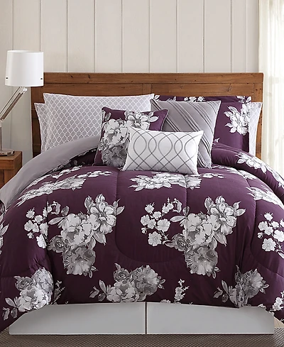 Style 212 Peony Garden Floral 12-Pc. Comforter Set, King