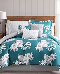 Style 212 Peony Garden Floral 12 Pc. Comforter Sets