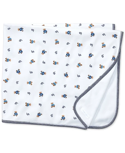 Polo Ralph Lauren Baby Boys Reversible Bear Cotton Blanket