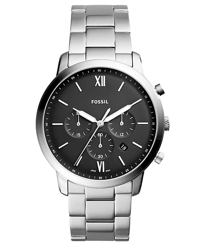 Fossil Men's Neutra Chronograph Stainless Steel Bracelet Watch 44mm