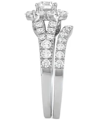 Diamond Halo Bridal Set (2 ct. t.w.) in 14k White Gold