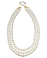 Charter Club Three Row White Simulated Pearl (10 mm)