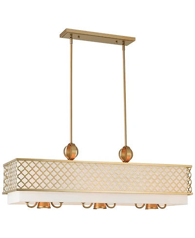 Livex Arabesque 6-Light Linear Chandelier