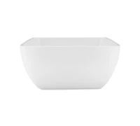 Q Squared Diamond Square 10.5" Melamine Serving Bowl