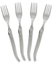 French Home Laguiole Connoisseur Solid Stainless Steel Steak Forks, Set of 4