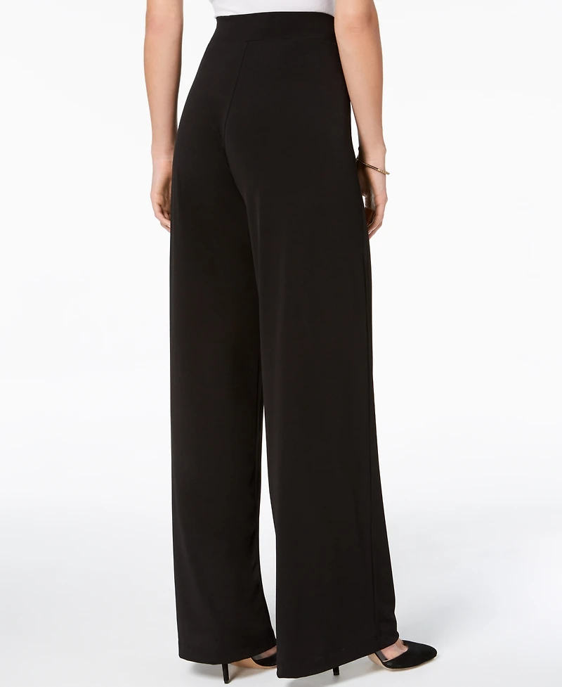 Ny Collection Petite Mid Rise Pull On Wide-Leg Palazzo Pant, & Short