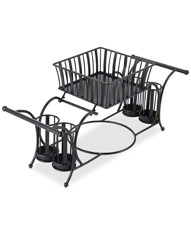 Gourmet Basics By Mikasa Band & Stripe Buffet Caddy