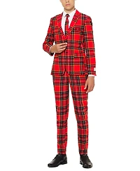 OppoSuits Big Boys The Lumberjack Christmas Suit Including Blazer, Pants and Clip-On-Tie