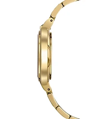 Bulova Women's Rubaiyat Diamond-Accent Gold-Tone Stainless Steel Bracelet Watch 35mm