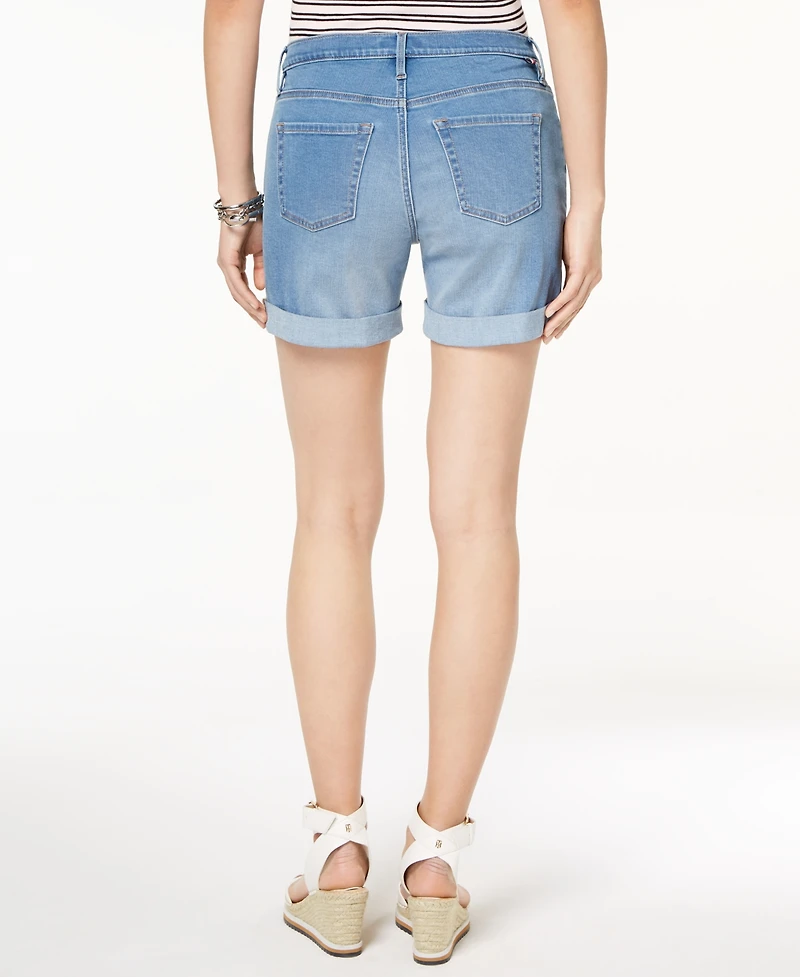 Tommy Hilfiger Women's Th Flex Cuffed Denim Shorts