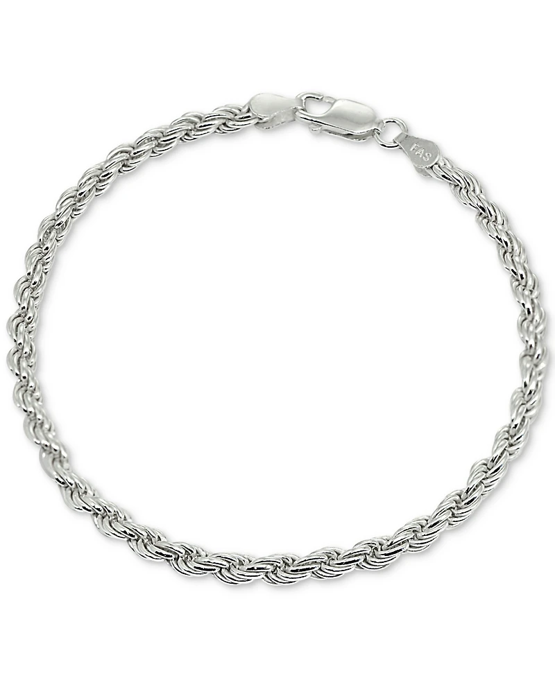 Giani Bernini Rope Bracelet in Sterling Silver, Created for Macy's