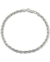 Giani Bernini Rope Bracelet in Sterling Silver, Created for Macy's