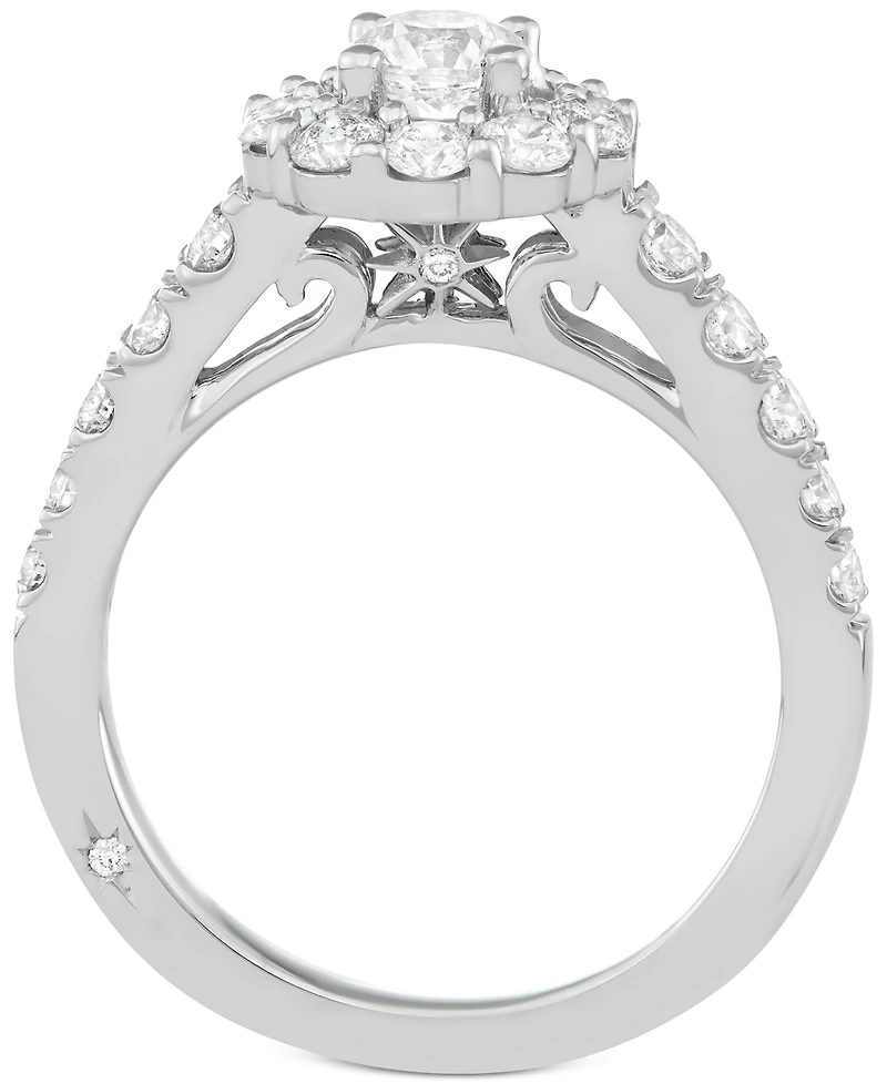 Certified Diamond Bridal Set (2 ct. t.w.) 18k Gold, White Gold or Rose Created for Macy's