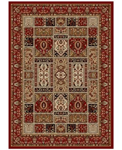 Km Home Pesaro Panel Red Area Rug Collection