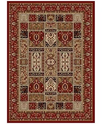 Km Home Pesaro Panel Red Area Rug Collection