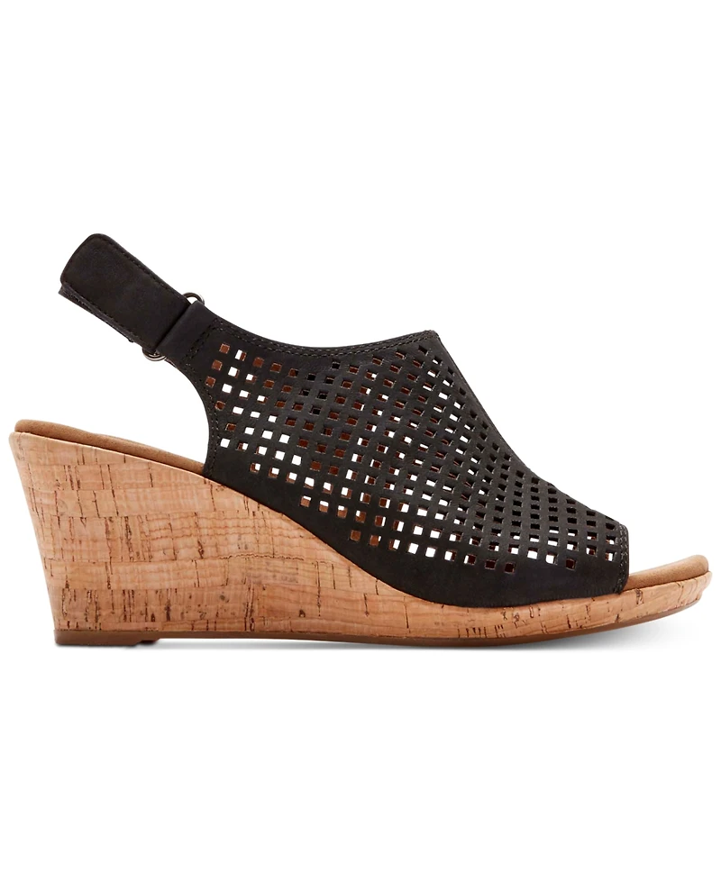 Rockport Women's Briah Perf Sling Wedge Sandals