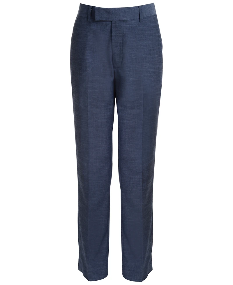 Calvin Klein Big Boys Slim-Fit Plain Weave Machine Washable Suit Pants