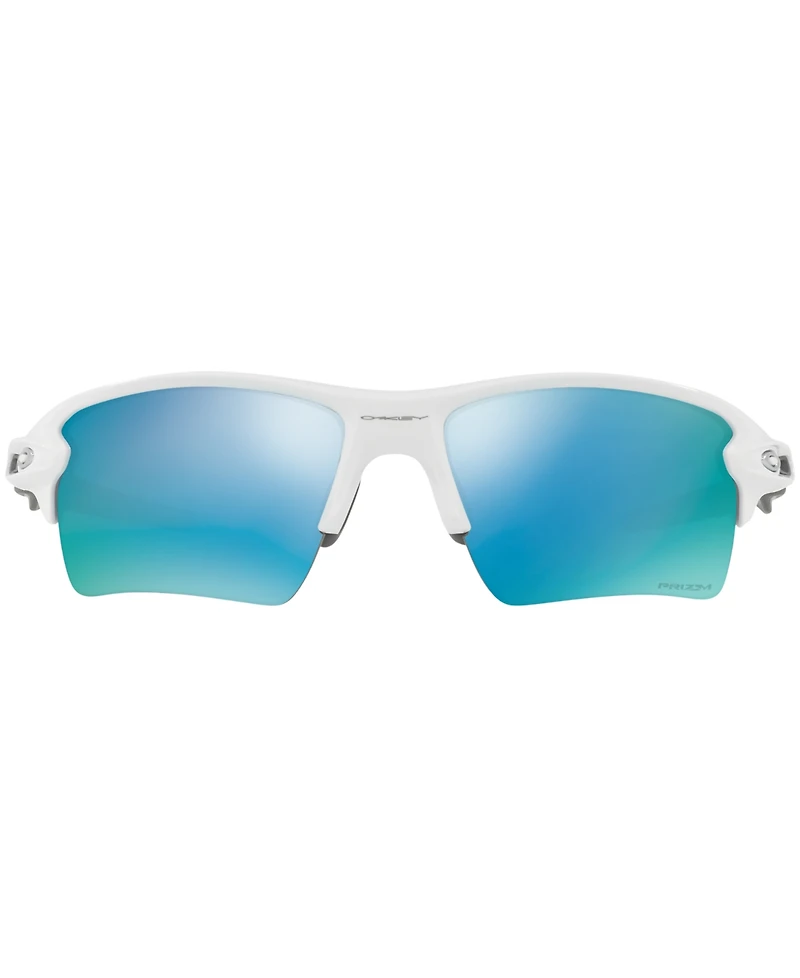 Oakley Polarized Xl Prizm Sunglasses, OO9188 Flak 2.0 Mirrored