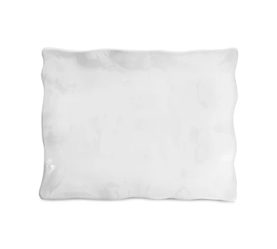 Q Squared Ruffle Melamine Large Rectangular Serving Platter
