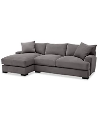 Closeout! Rhyder -Pc. Fabric Sectional Sofa with Chaise